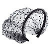 Polyester Mesh Veil Hair Bands OHAR-WH0021-63B-1
