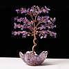 Natural Amethyst Chips Tree of Life Decorations PW-WGCA097-04-1