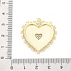 Brass Micro Pave Cubic Zirconia Pendants X-KK-D325-61G-04-3