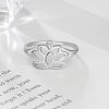 Flower 925 Sterling Silver Finger Rings FS-WG1E6A3-01-2