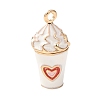Brass Enamel Pendants KK-CBA8989-01E-1