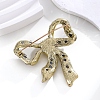 Bowknot Zinc Alloy Rhinestone Brooches PW-WG792CC-01-3