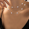 DIY Brass ABS Imitation Pearl Bead Handmade Chains Necklaces Making Kits DIY-HS0001-65B-6