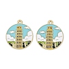 Alloy Enamel Pendants ENAM-V001-02D-G-1