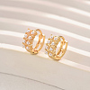 Imitation Pearl Hoop Earrings for Women WF4353-1