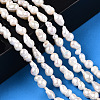 Natural Baroque Pearl Keshi Pearl Beads Strands X1-PEAR-S020-F10-02-2