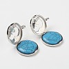 Synthetic Turquoise Pendants G-G910-H03-1