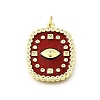 Brass Micro Pave Cubic Zirconia Pendants KK-U072-40A-G-2