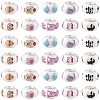60Pcs 10 Styles Opaque Resin European Beads RPDL-YW0001-21-2