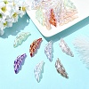 10Pcs UV Plating Iridescent Acrylic Pendants OACR-YW0004-27-4