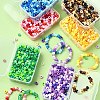 480Pcs 6 Colors Opaque & Transparent Plastic Beads KY-YW0001-75A-7