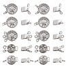 28Pcs 6 Style Brass Box Clasps FIND-TA0001-53-2