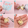 4Pcs 2 Colors 316 Surgical Stainless Steel Locket Pendants STAS-BBC0005-05-6