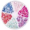 210Pcs 6 Colors Transparent Glass Beads GGLA-LT0001-02B-6