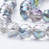 Electroplat Glass Beads Strands X-EGLA-Q092-8mm-B01-3