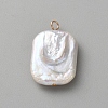Natural Baroque Keshi Pearl Pendants KK-CJC0025-001G-10-1