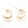 Brass Ear Stud Findings LS-X-KK-S345-022G-1