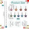 Knitting Row Counter Chains & Locking Stitch Markers Kits HJEW-AB00537-2