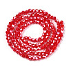 Opaque Solid Color Electroplate Glass Beads Strands LS-EGLA-A039-P2mm-A02-2