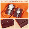 Portable PU Leather Single Watch Pouch Storage Bags ABAG-WH0048-20B-4