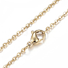 304 Stainless Steel Cable Chain Necklaces NJEW-P170-02G-08-2