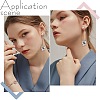 1 Pairs Natural Mixed Gemstone Chips & Pearl & Cubic Zirconia Cluster Dangle Stud Earrings EJEW-UN0002-26-6