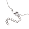 304 Stainless Steel Paperclip Chain Satellite Chain Bracelet Making BJEW-JB13073-02-4