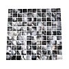 Natural Black Lip Mosaic Tiles Cabochons SHEL-Q029-10-1