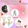 Acrylic Strawberry Pendant Decoration HJEW-SW00120-03-10
