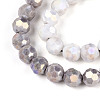 Anti-Tarnish Electroplate Glass Beads Strands EGLA-T021-10mm-15-01-2