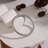 Vintage 304 Stainless Steel Plain Bangles for Women DV1538-2-1