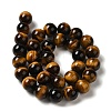 Nattural Tiger Eye Beads Strands G-GSR12mmC014-B-3