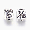 Tibetan Style Alloy Human Face Beads LS-TIBEP-GC184-AS-NR-2