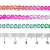 Transparent Painted Glass Beads Strands X1-DGLA-A034-T4mm-A03-3