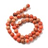 Natural Imperial Jasper Beads Strands G-A175B-8mm-07-7