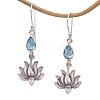 Zinc Alloy Rhinestone Dangle Earrings FS-WGA189A-01-2