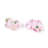Spray Painted Transparent Acrylic Beads OACR-N149-01G-2