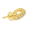 Brass Micro Pave Clear Cubic Zirconia Peg Bails Pendants LS-KK-L219-02G-2