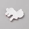 PVC Plastic Cabochons SIL-WH0019-16K-2