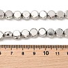 Electroplate Glass Beads Strands EGLA-F166-04B-P-4