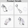 32Pcs Brass Clip-on Earring Findings KK-SP0001-26P-6