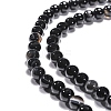 Natural Black Agate Beads Strands G-G391-6mm-01-3