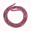 Natural Garnet Beads Strands G-O166-13C-3mm-2