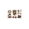 3 Sheets 3 Styles PVC Waterproof Decorative Stickers DIY-WH0404-278-8
