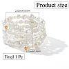 Resin Imitation Pearl Arm Cuff Bangles for Women AJEW-WH20011-99-2