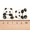 Animal Alloy Enamel Cabochons AL-CBA1A6F-01KCG-C-3