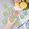 Nickel Metal Waterproof Self-Adhesive Picture Stickers DIY-WH20016-008-3