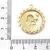 Brass Micro Pave Cubic Zirconia Pendants KK-L228-14G-01-3