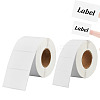 BENECREAT 2 Rolls 2 Styles Rectangle Paper Thermal Printable Label Stickers STIC-BC0001-06-1