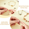 4Pcs 2 Colors Brass Double Fold Over Clasps FIND-FH0010-40-3